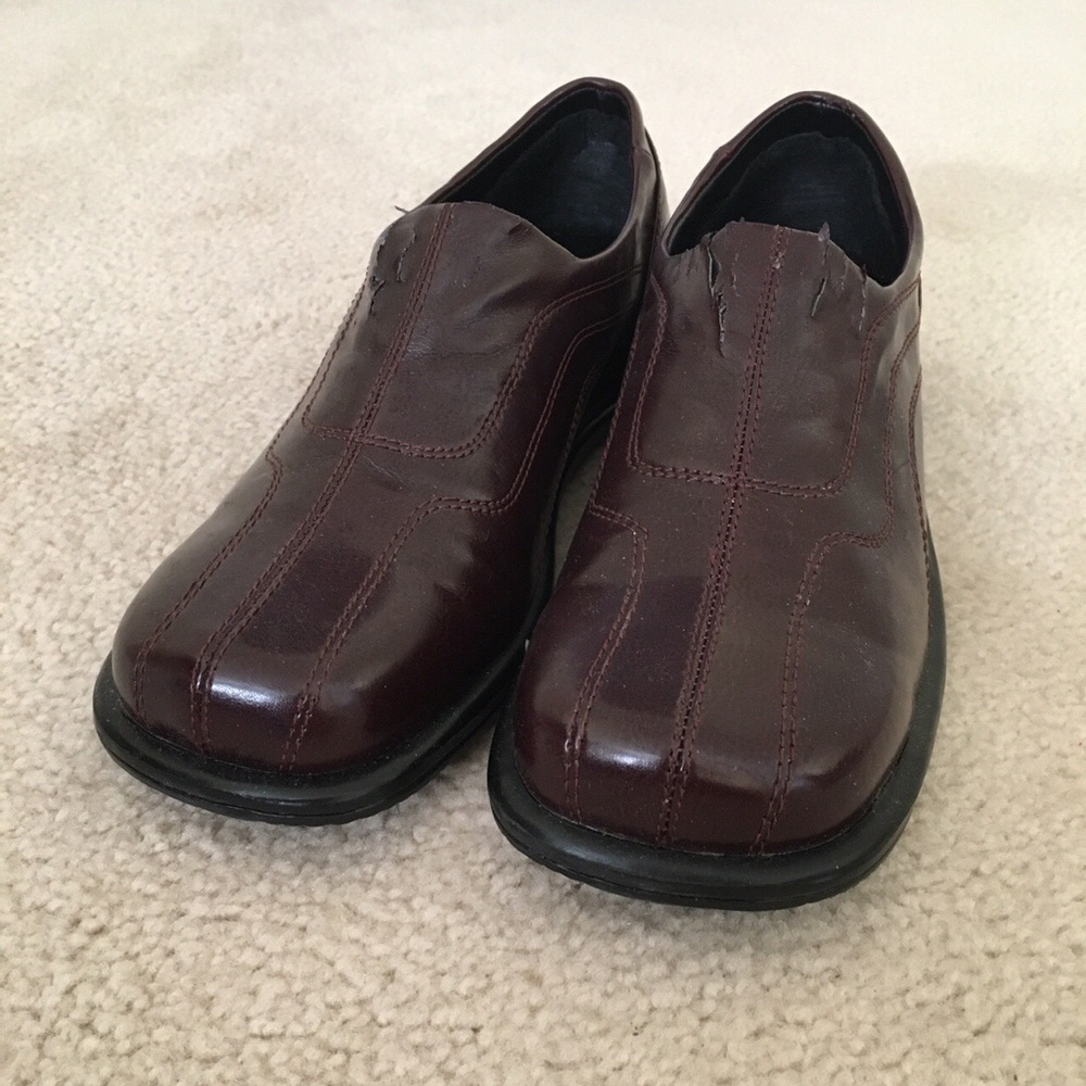 Leather Slip On Loafers